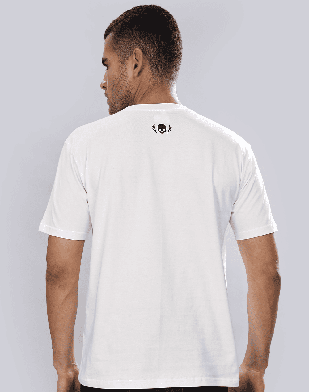 Barbaric Crew Neck Tee, White (Unisex)