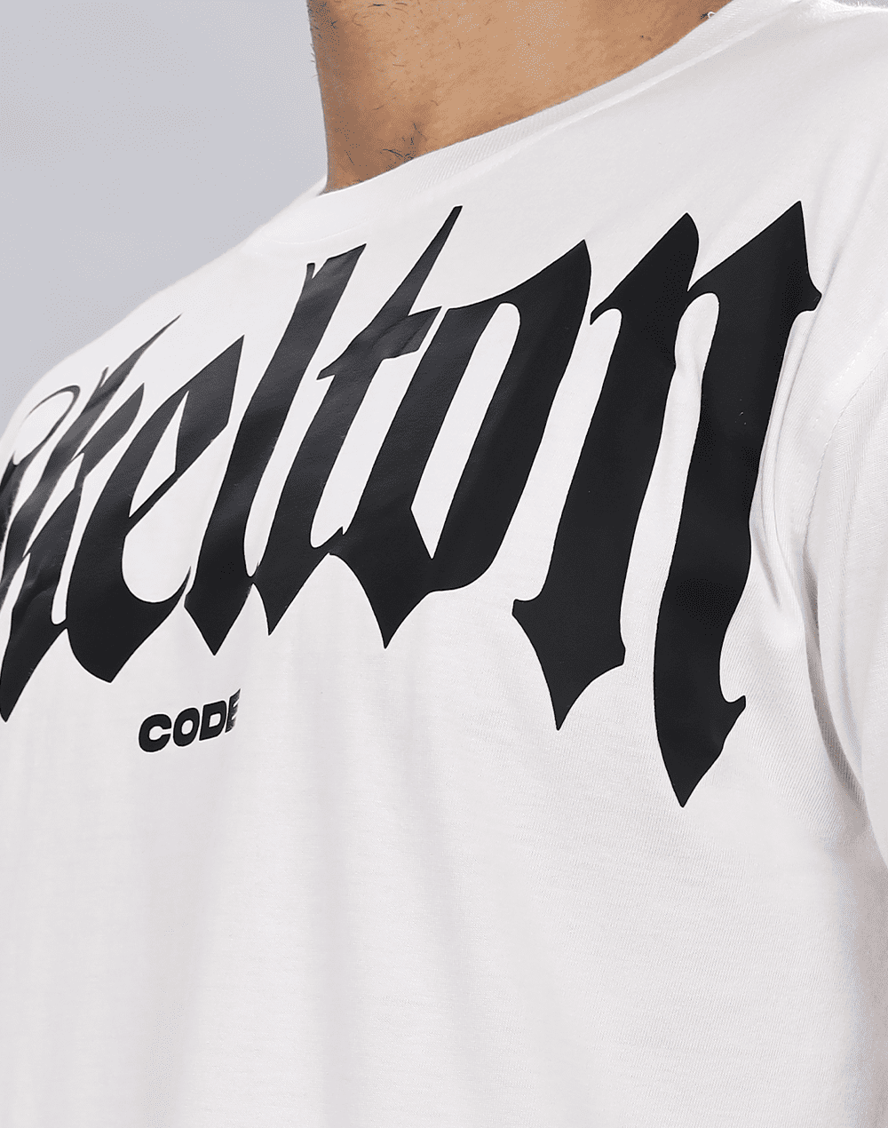 Barbaric Crew Neck Tee, White (Unisex)