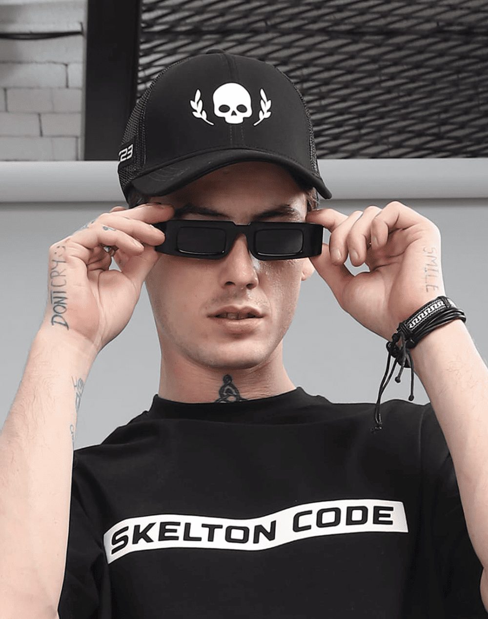 Classic Logo Trucker Black Cap