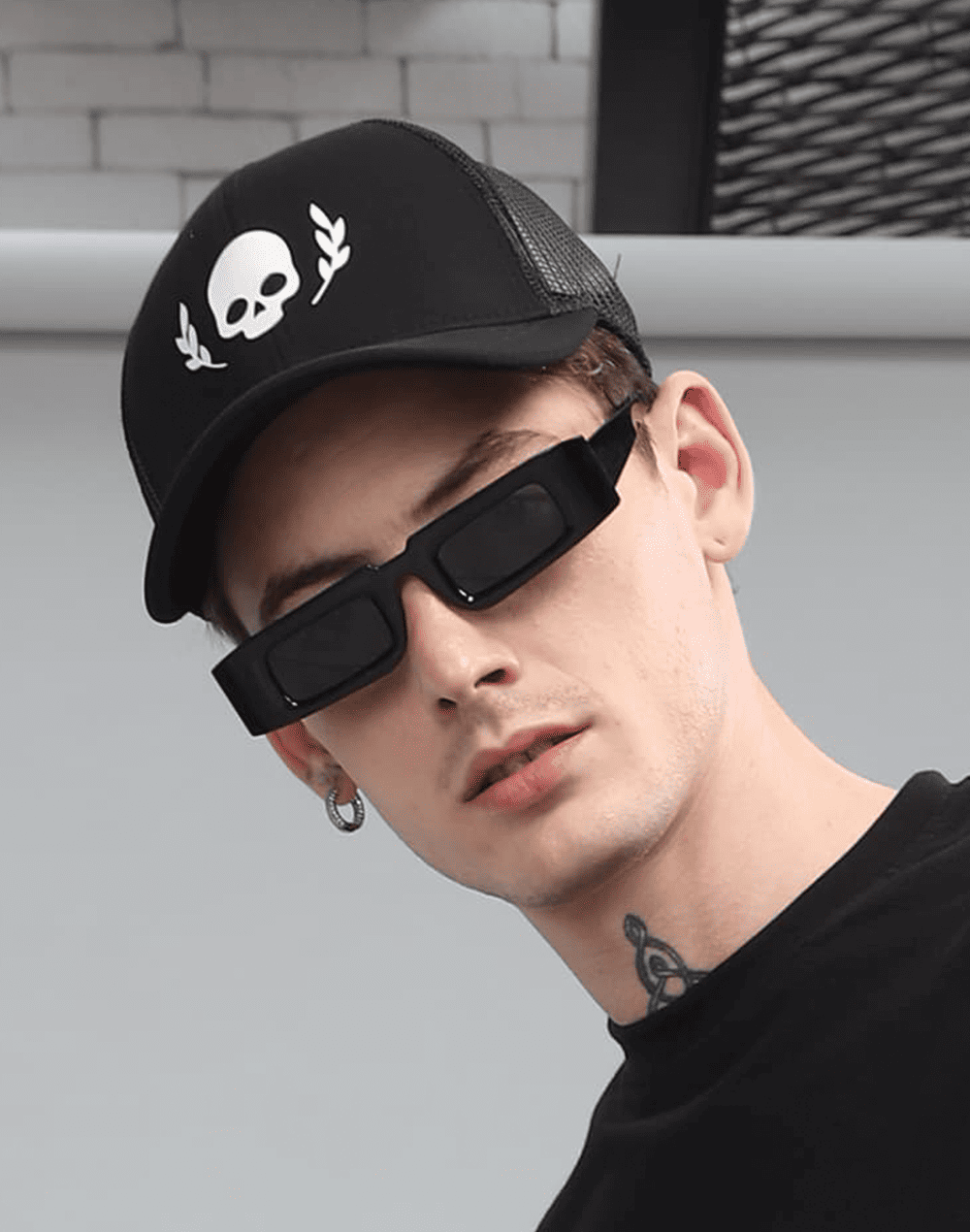 Classic Logo Trucker Black Cap