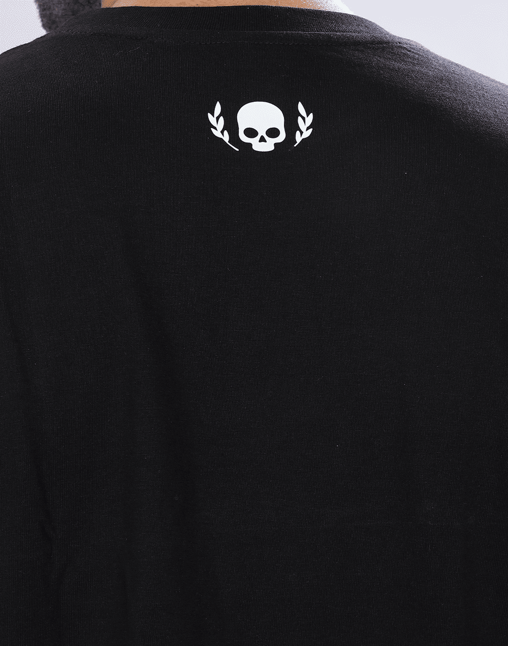 Crimson Cursive Crew Neck Tee, Black (Unisex)