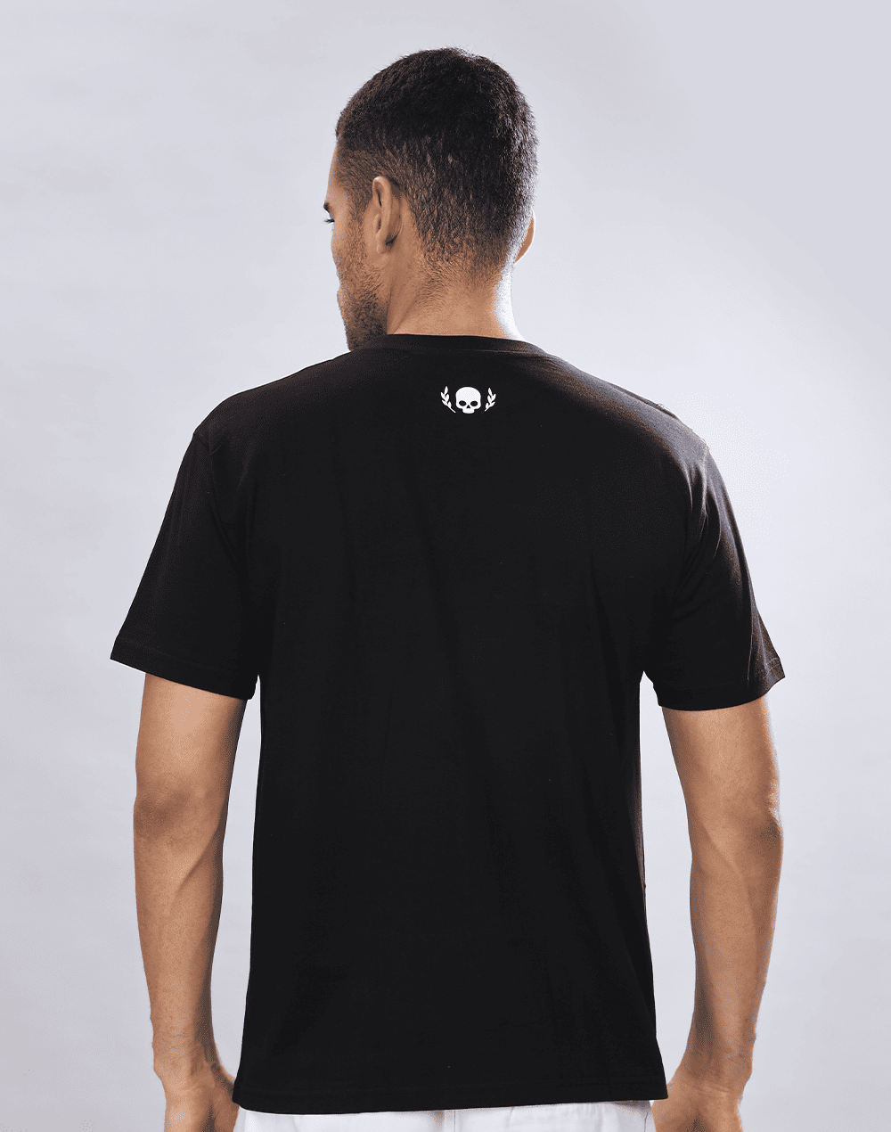 Crimson Cursive Crew Neck Tee, Black (Unisex)