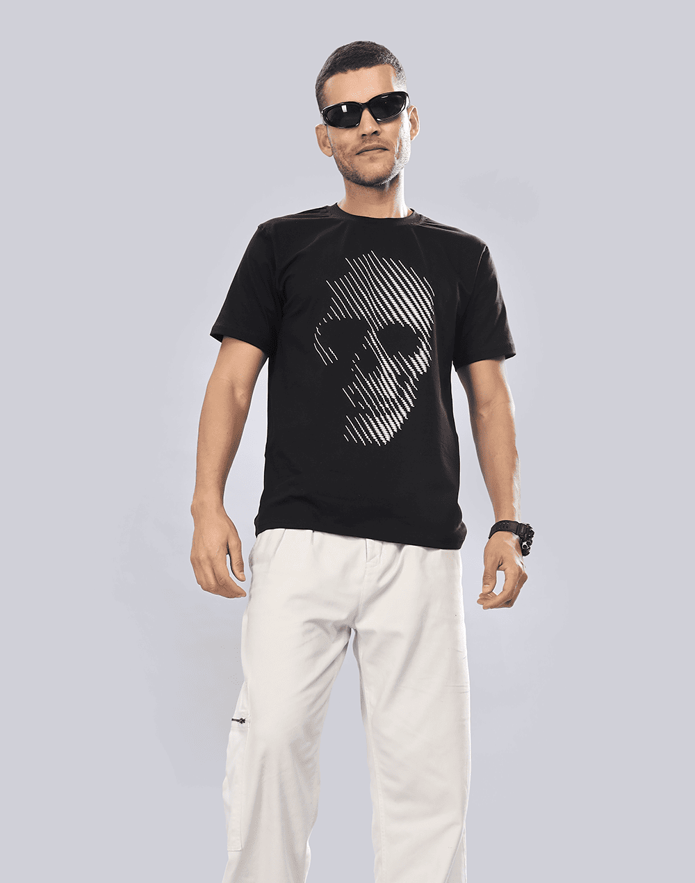 Oblivion Crew Neck Tee, Black (Unisex)