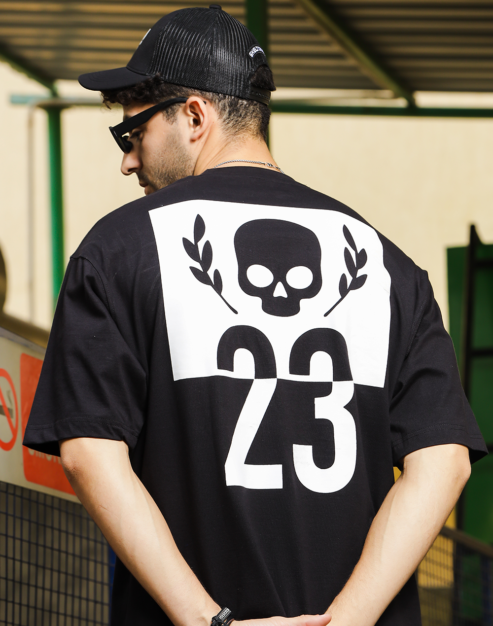 Logo 23 Crew Neck Tee, Black (Unisex)