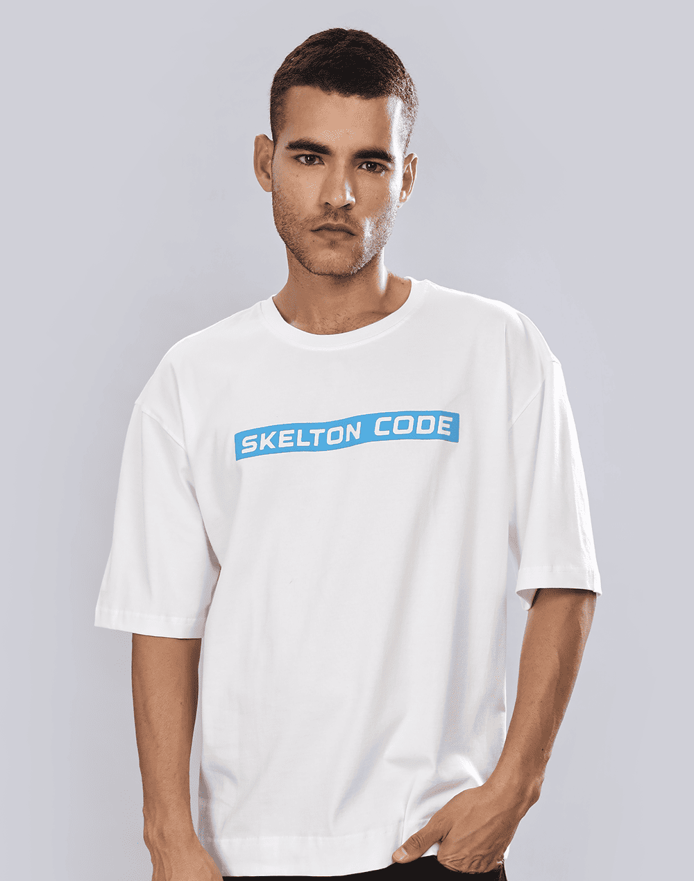 Skullture Crew Neck Tee, White (Unisex)