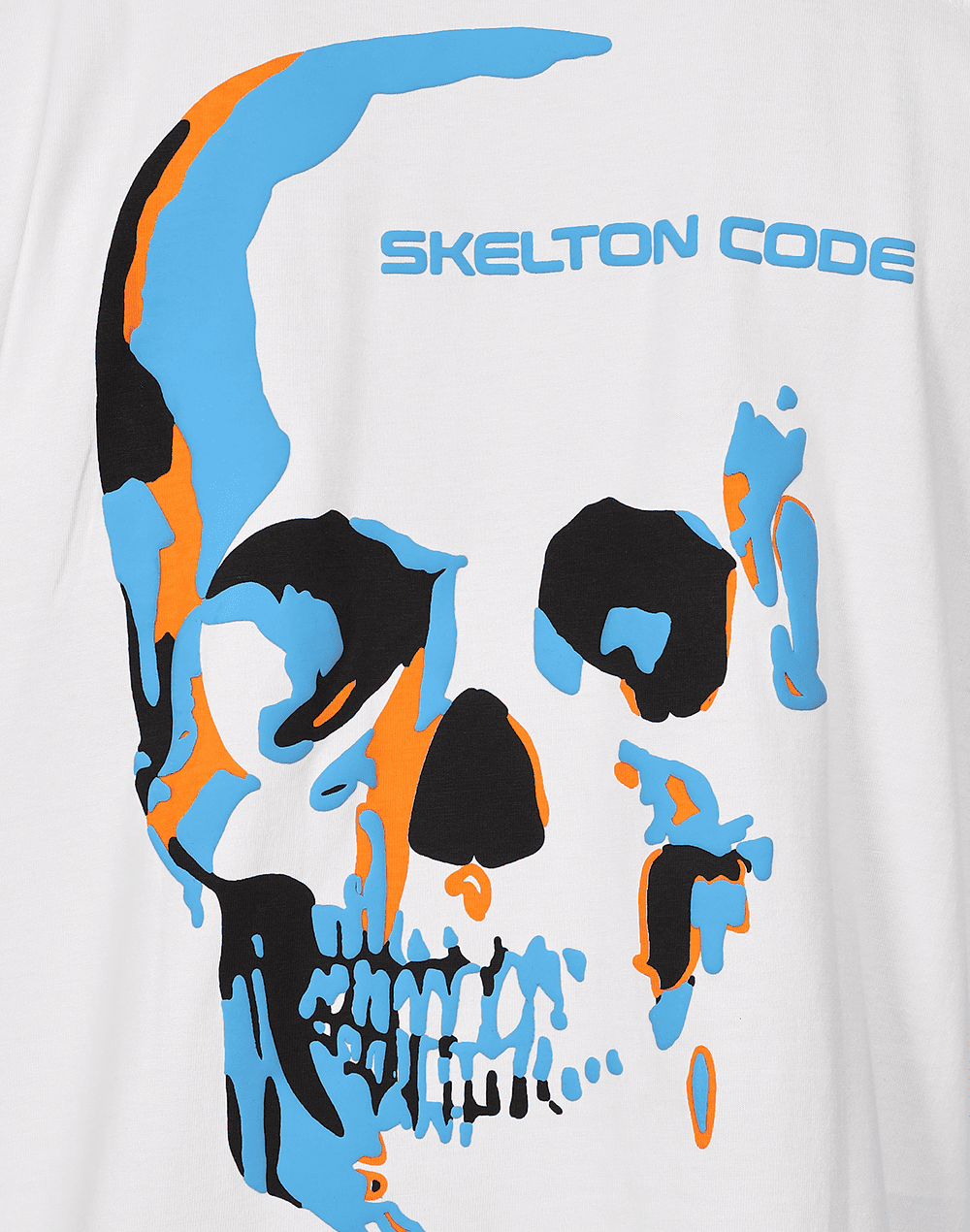 Skullture Crew Neck Tee, White (Unisex)