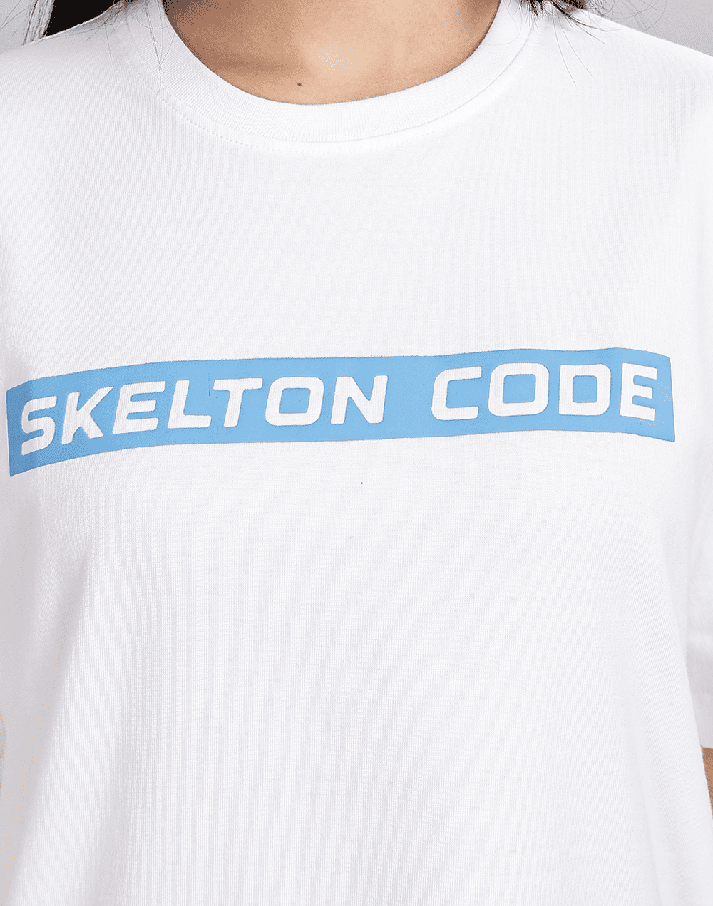 Skullture Crew Neck Tee, White (Unisex)