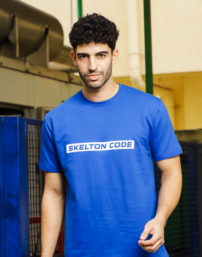 Blue Crew Neck Tee  (Unisex)