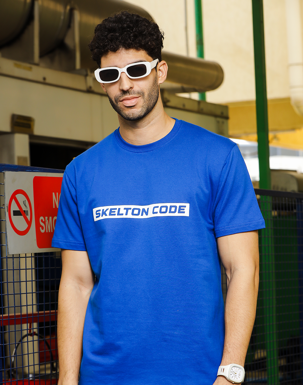 Blue Crew Neck Tee  (Unisex)