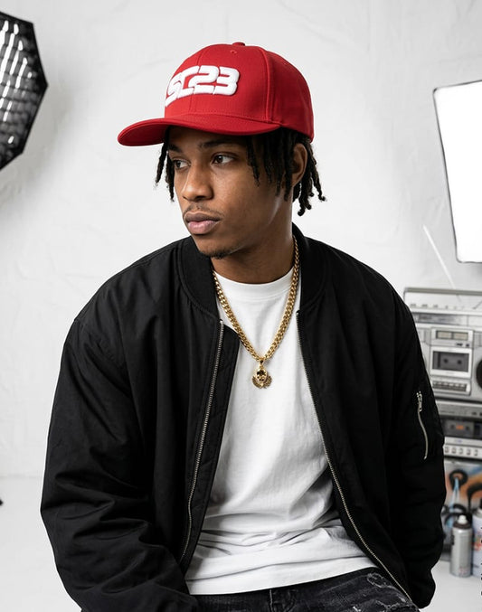 Radiance Hip Hop Cap- Fire Red