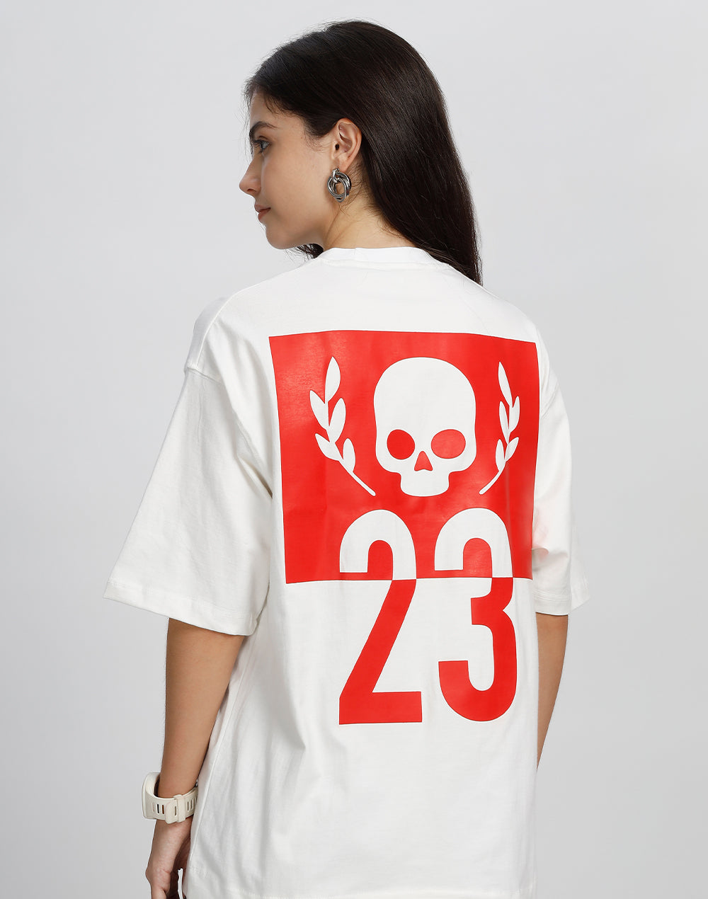 Logo 23 Crew Neck Tee, White (Unisex)