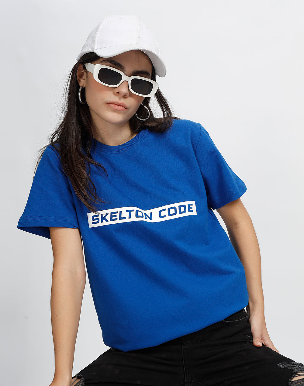 Blue Crew Neck Tee  (Unisex)