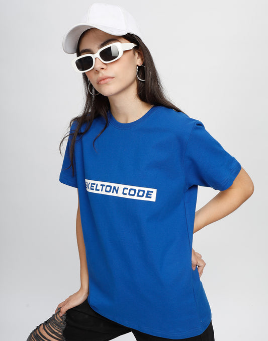 Blue Crew Neck Tee  (Unisex)