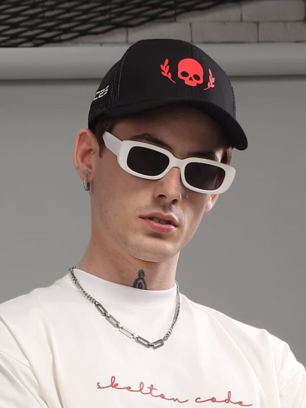 Classic Red Logo Trucker Black Cap