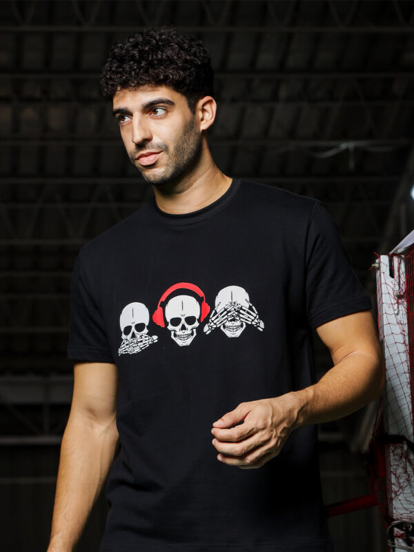 Wise Skulls Crew Neck Tee (Unisex)