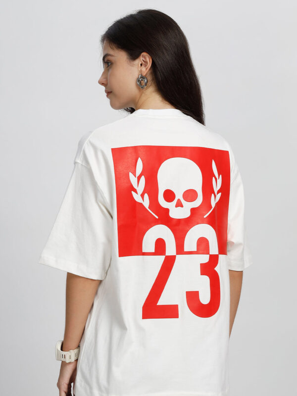 Logo 23 Crew Neck Tee, White (Unisex)