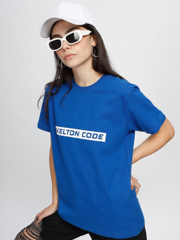 Blue Crew Neck Tee  (Unisex)